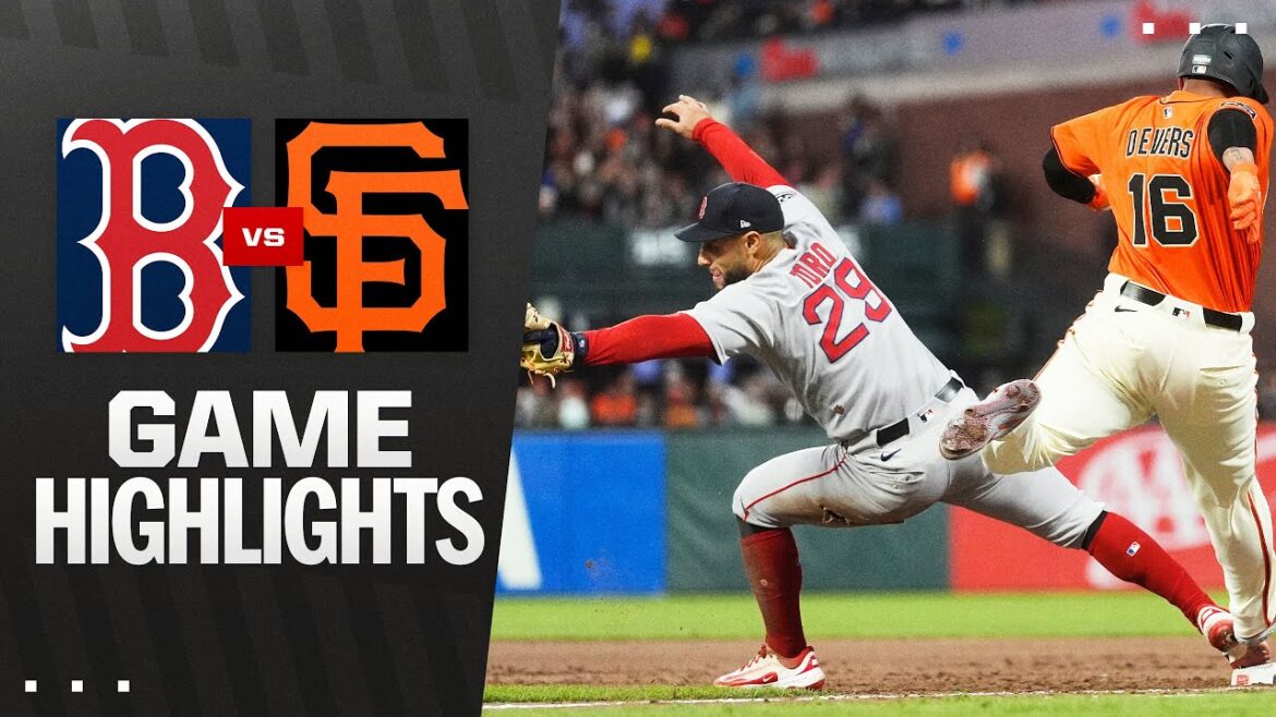 Red Sox vs. Giants Game Highlights (6/20/25) | MLB Highlights