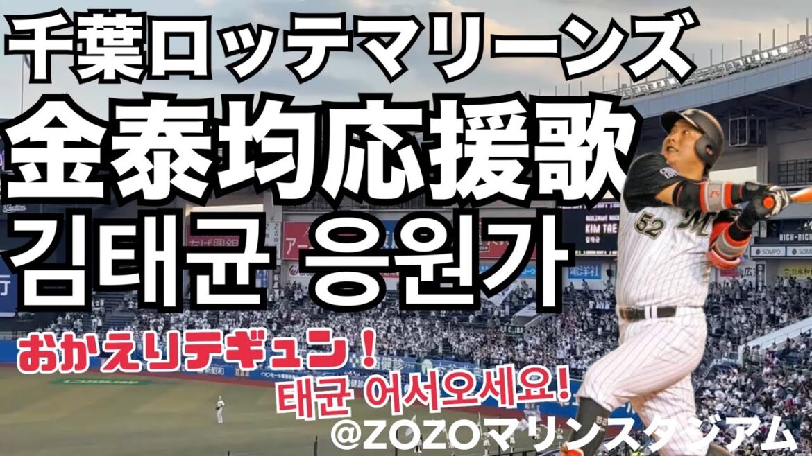 千葉ロッテマリーンズ 金泰均（キムテギュン）応援歌 김태균 응원가