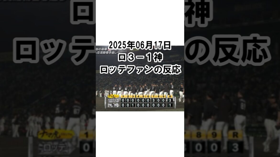 【2025年6月17日】ロッテ3-1阪神 試合終了後のロッテファンの反応 #千葉ロッテマリーンズ #chibalotte #角中勝也 #藤原恭大 #中森俊介 【2025年6月17日】ロッテ3-1阪神 試合終了後のロッテファンの反応 #千葉ロッテマリーンズ #chibalotte #角中勝也 #藤原恭大 #中森俊介