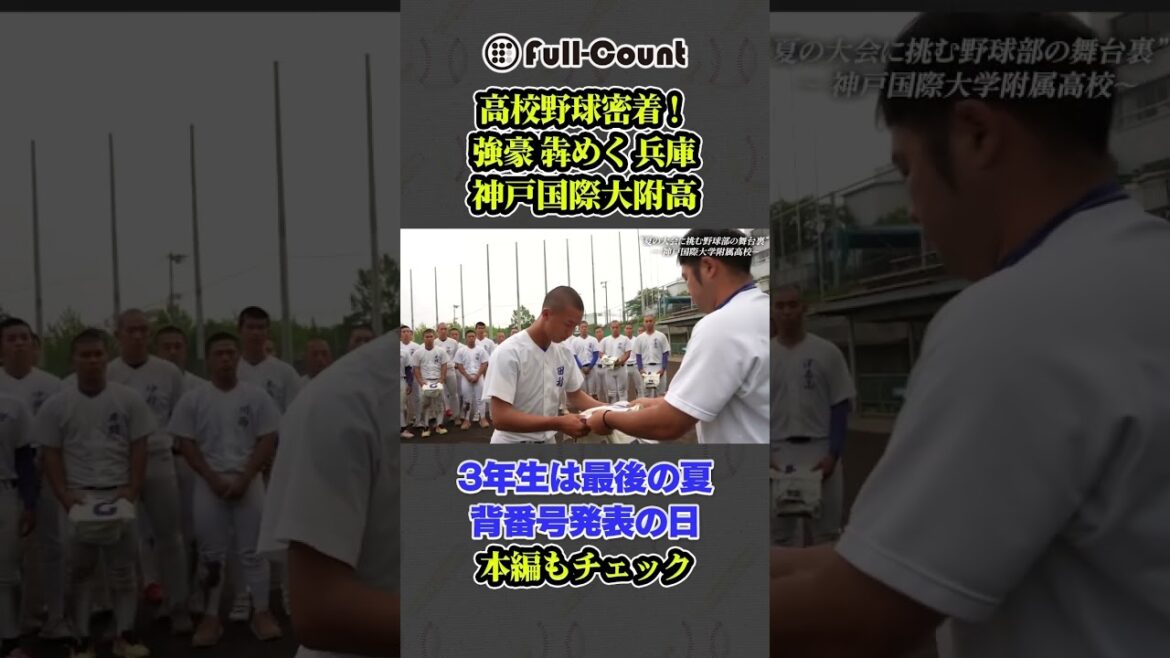 【高校野球最後の夏】神戸国際大附、背番号発表の日に密着！