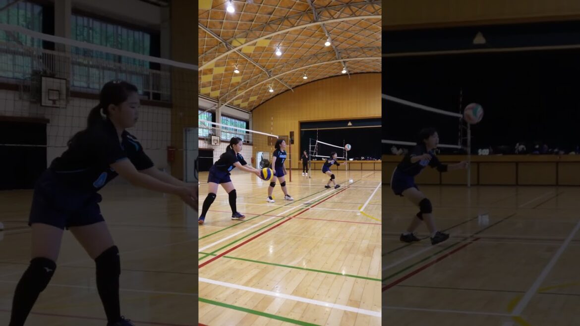 【バレーボール】美鈴が丘女子バレーボール部/練習風景