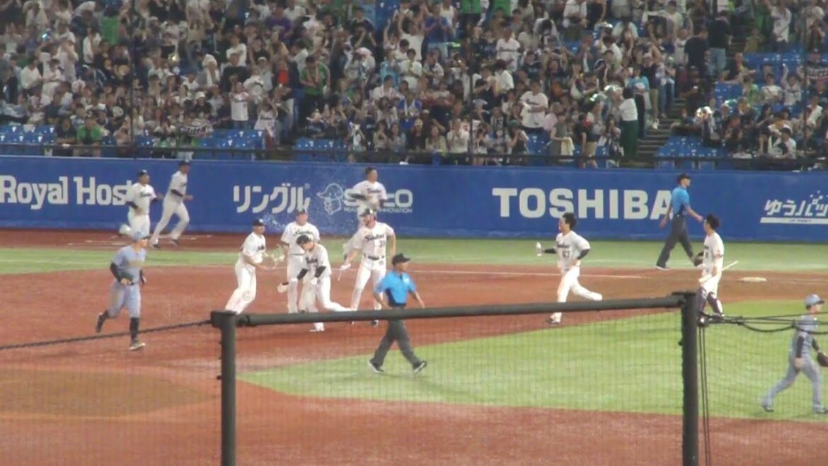 東京ヤクルトスワローズ 内山壮真 劇的サヨナラ打で試合終了 髙寺望夢はタイムリーエラー　ヤクルト 4x - 3 阪神　2025年6月27日(金)　神宮球場