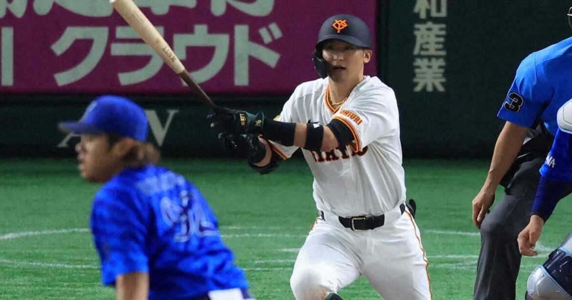巨人・吉川尚輝が待望の4番初打点！ 10試合目でやっと…阿部監督も笑顔「凄く大きな追加点」（スポニチ） - 毎日新聞