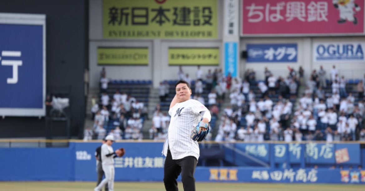 ORICON NEWS：元千葉ロッテ・金泰均さん、始球式に登場　コール＆応援歌に感慨「私を覚えてくれていて感謝します！」 | 毎日新聞