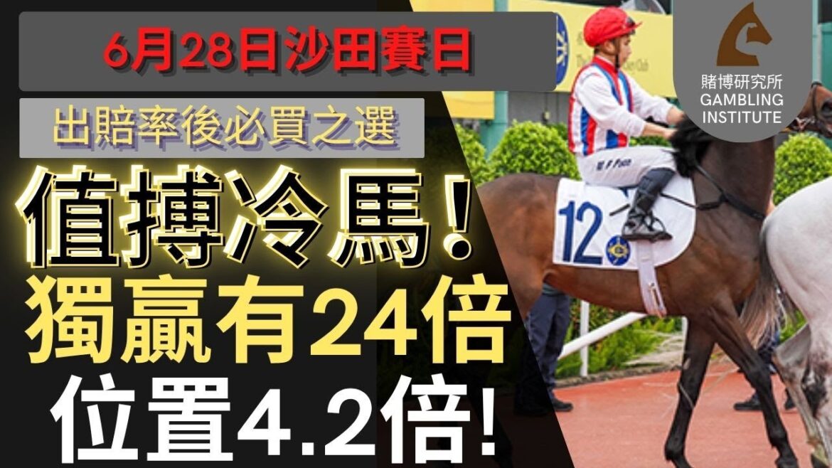 【賽馬貼士】6月28日 值搏冷馬！｜獨贏有24倍 位置都有4.3倍！值得一搏！