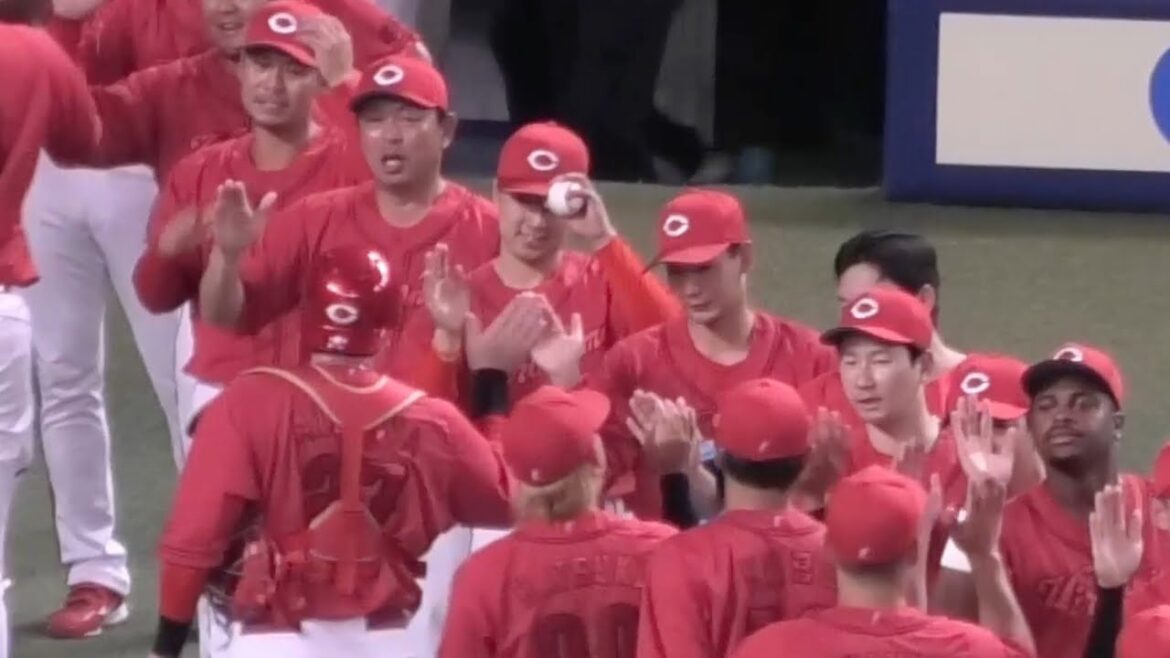 広島ドラ2佐藤柳之介が初登板初先発でプロ初勝利の瞬間&勝利のハイタッチ！広島東洋カープvs中日ドラゴンズ 2025年6月29日