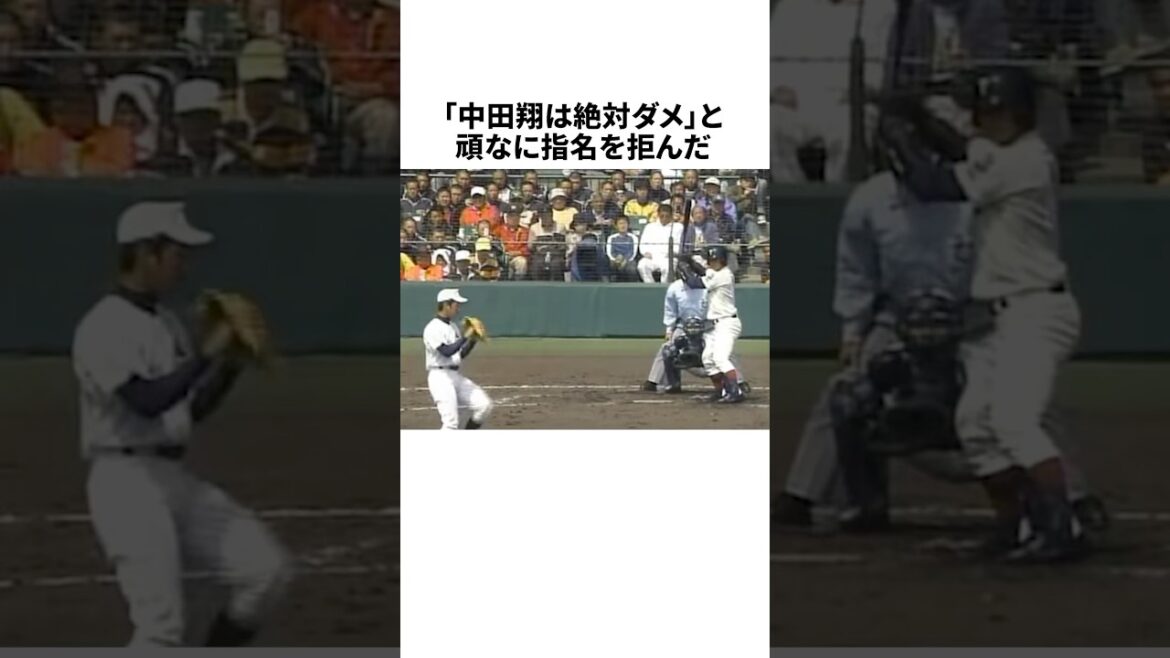 「中田翔は絶対ダメ」と言い放った落合博満の雑学 #野球 #プロ野球 #野球雑学