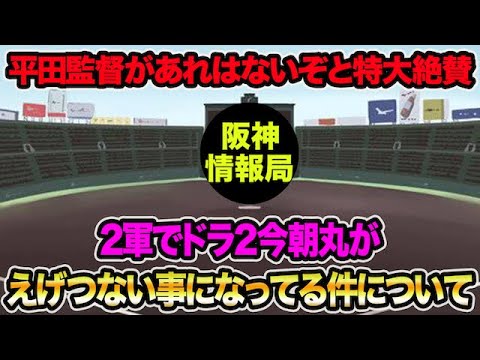 【平田監督があれはないぞと特大絶賛】2軍でドラ2今朝丸がえげつない事になってる件について【阪神タイガース】 【平田監督があれはないぞと特大絶賛】2軍でドラ2今朝丸がえげつない事になってる件について【阪神タイガース】