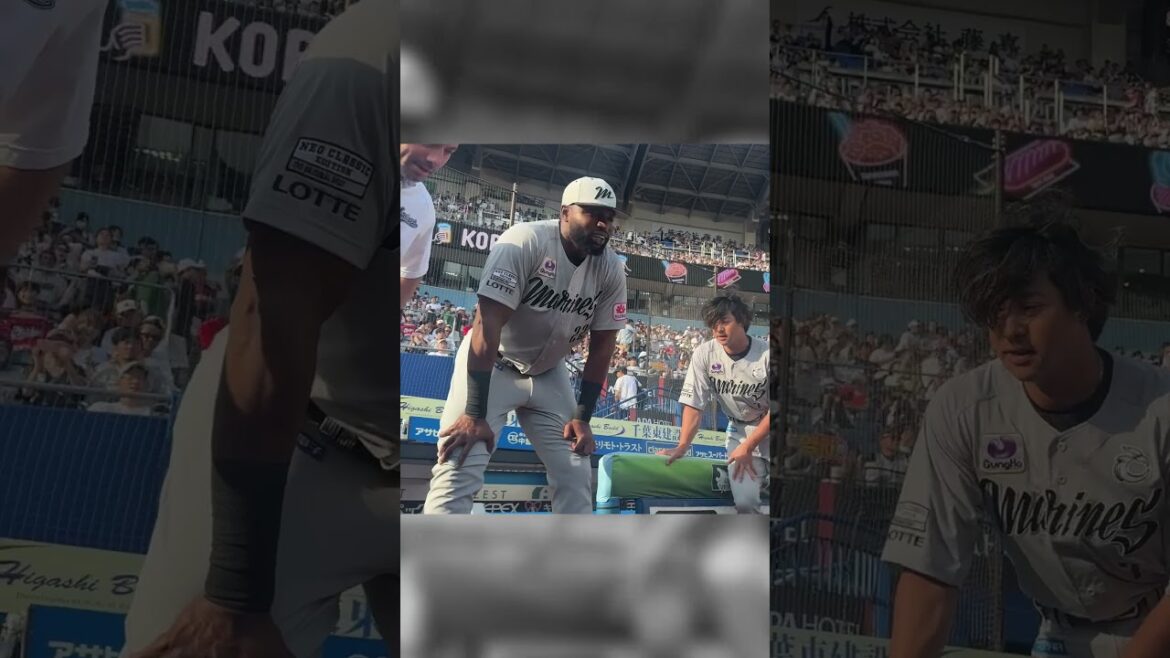 ポランコ選手の試合前声出しをカメラが撮影！#chibalotte