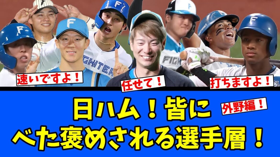 【外野手】日本ハム、みんなにべた褒めされる選手層！