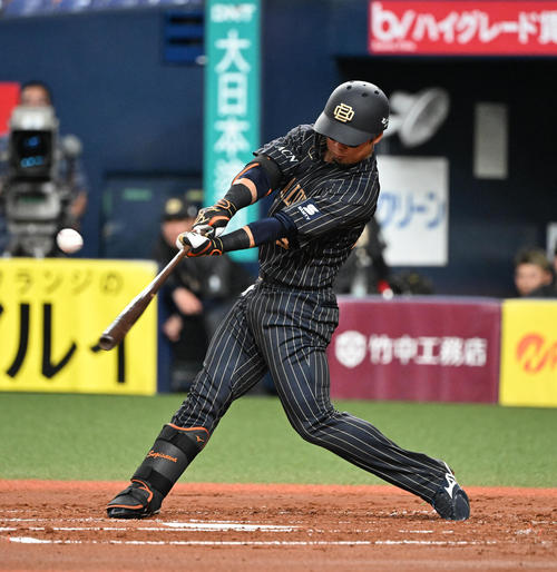 【オリックス】3年目杉沢龍、先制適時二塁打でプロ初打点「積極的に打ちに」スタメン起用応える – nikkansports.com オリックス対広島 1回裏オリックス2死満塁、左前適時打を放つ杉沢(撮影・和賀正仁)