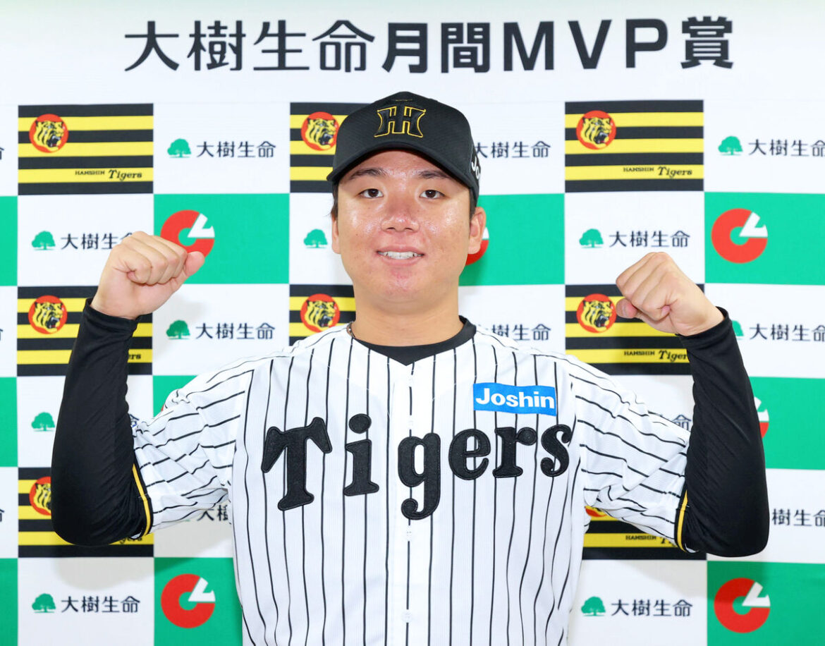 【阪神】村上頌樹が５月度の月間ＭＶＰ「一人だけの力じゃない。みなさんに感謝」３勝、防御率０・６９（スポーツ報知） - Yahoo!ニュース - Yahoo!ニュース