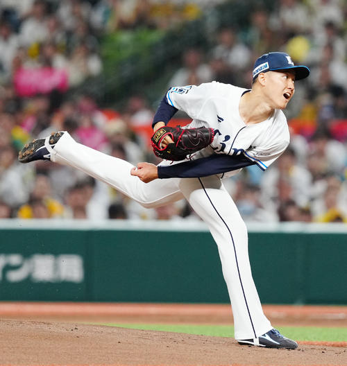 【西武】阪神に破竹の3連勝 21歳菅井信也がチーム2位タイ5勝、リーグ最多18本佐藤輝明封じた – nikkansports.com 西武対阪神 西武先発の菅井(撮影・江口和貴)