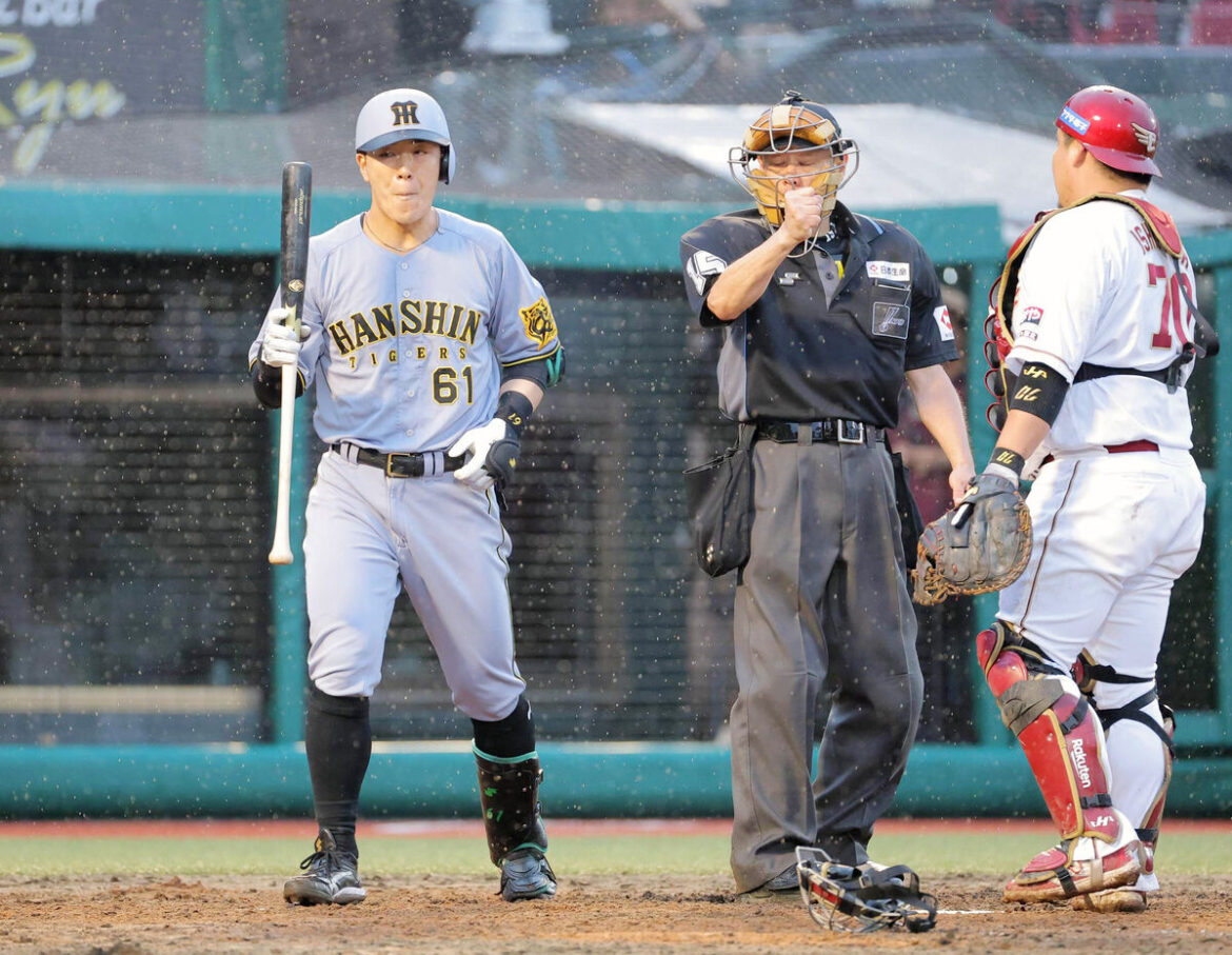 金村義明氏、ヘッド不在の阪神・藤川球児監督の采配に焦りと指摘「大竹の交代は早い。豊田に代打・木浪」 – スポーツ報知 9回、無死満塁で空振り三振に倒れた豊田(左=カメラ・上村 尚平)