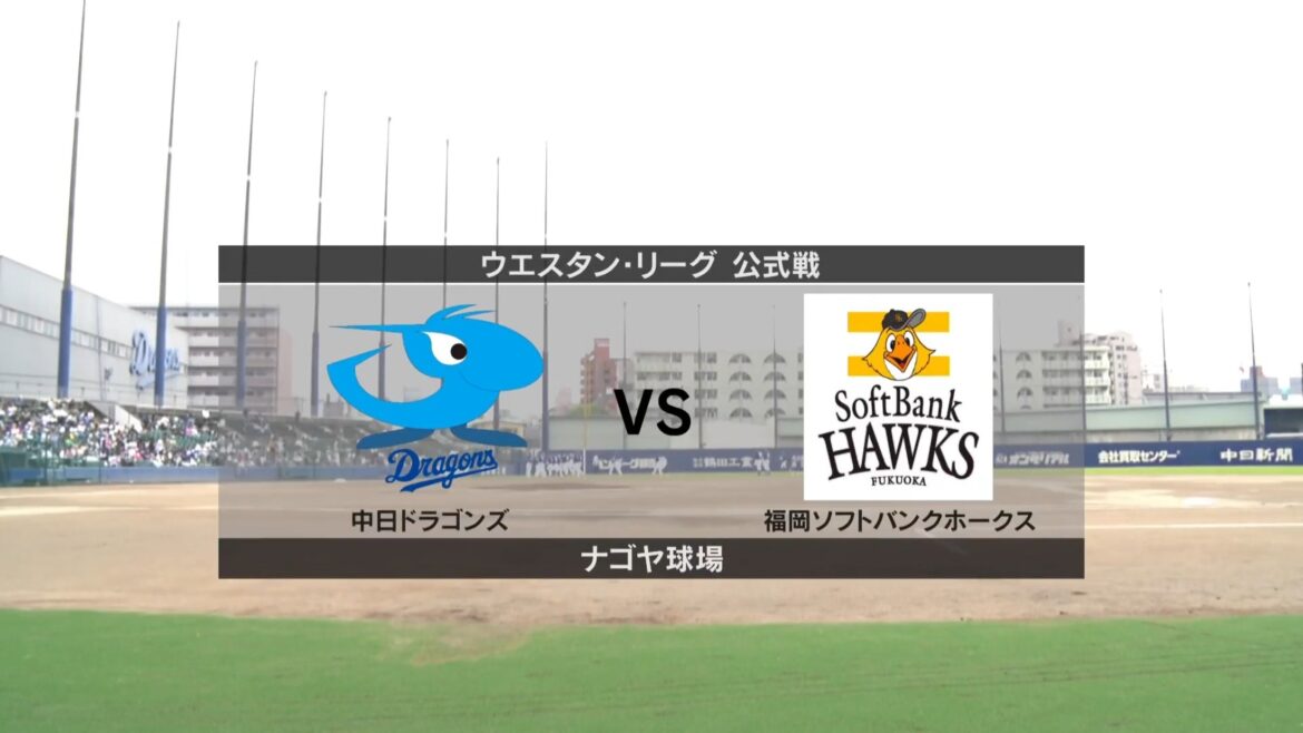 【ウエスタン・リーグ】6月15日(日) 中日 vs ソフトバンク 中日の先発はメヒア! ソフトバンクの先発は大津!(イージースポーツ) 【ウエスタン・リーグ】6月15日(日) 中日 vs ソフトバンク 中日の先発はメヒア! ソフトバンクの先発は大津!(イージースポーツ)