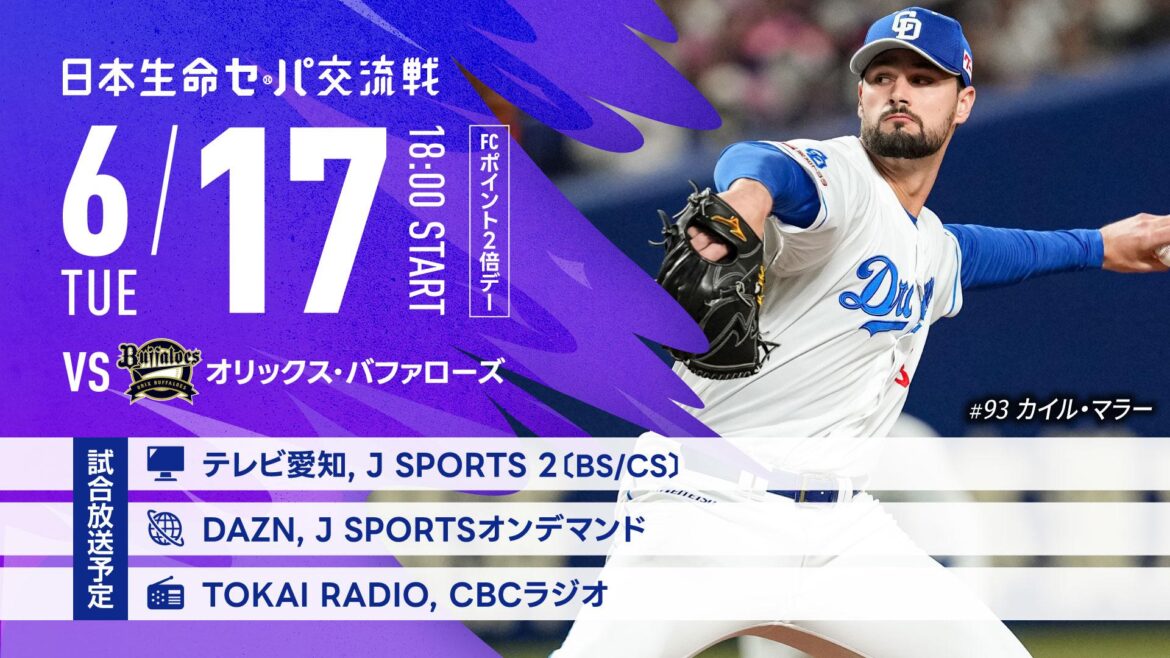 【中日ドラゴンズ】本日の放送予定 - スポーツナビ
