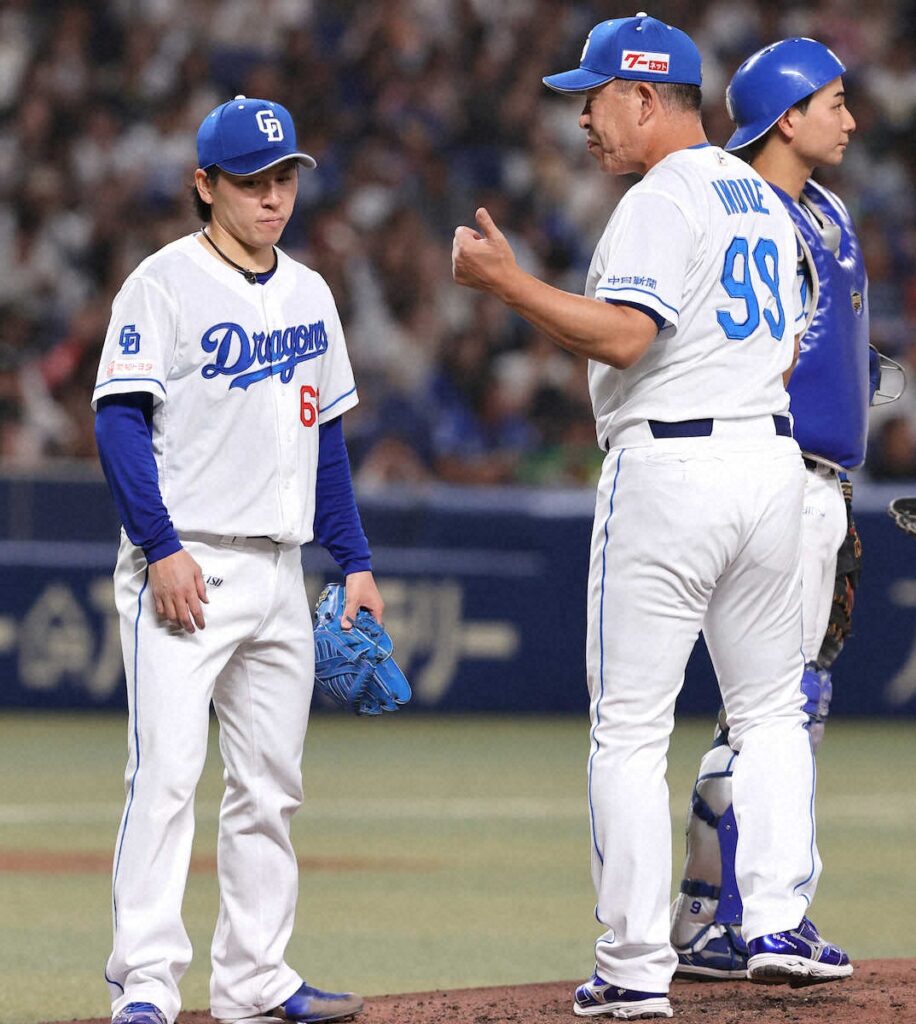 中日・三浦が今季最短3回0/3を5失点KO 井上監督「ファームに行かせます」と2軍降格を明言（スポニチアネックス） - Yahoo!ニュース - Yahoo!ニュース