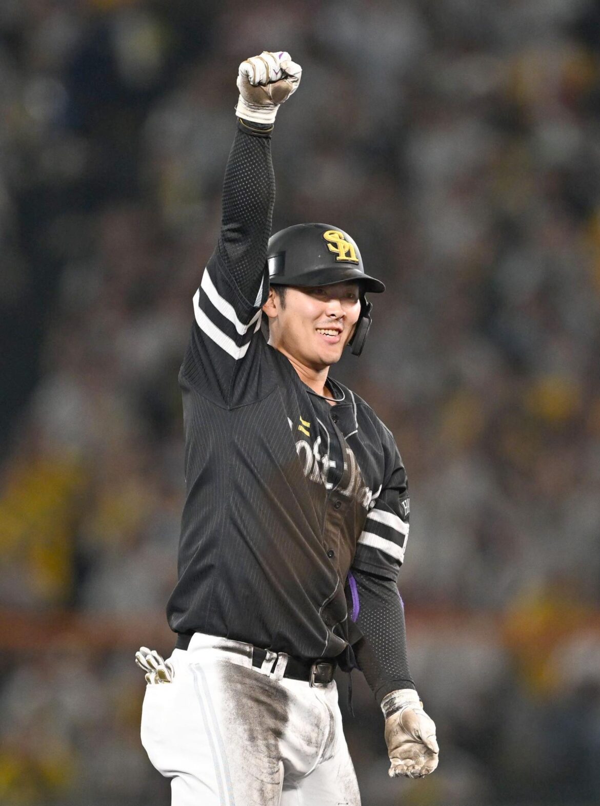 代打で決勝打の大仕事！ソフトバンク、石塚綜一郎が延長10回に勝ち越し適時打 交流戦優勝は持ち越しも、甲子園で貴重な白星（西スポWEB OTTO！） - Yahoo!ニュース - Yahoo!ニュース