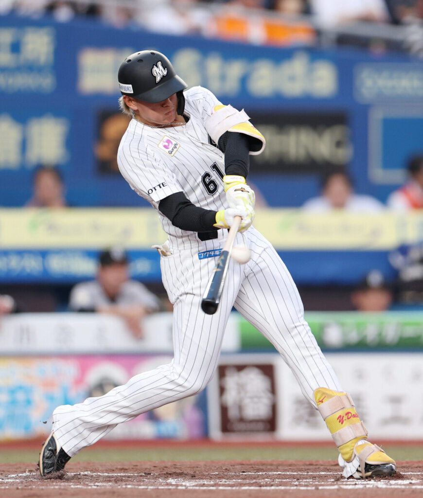 22歳山本、開花した長打力 「振り返りノート」で成長―プロ野球・ロッテ（時事通信） - Yahoo!ニュース