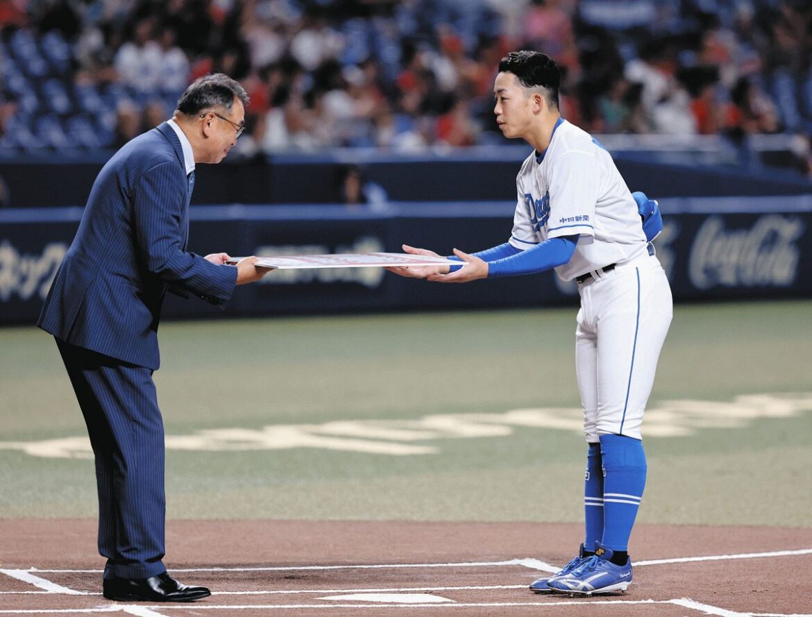 セ・リーグ唯一の交流戦表彰！中日・岡林勇希 トップ28安打、打率2位、出塁率3位、長打率1位タイ（中日スポーツ） - Yahoo!ニュース - Yahoo!ニュース