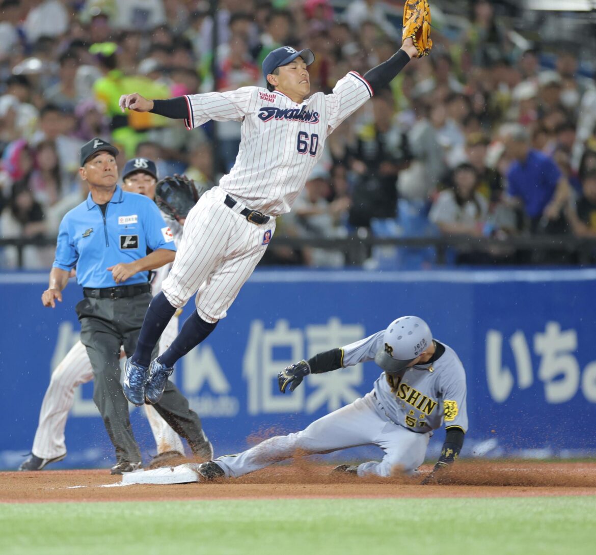 阪神 中野拓夢の激走が相手のミス誘発→一気に先制のホームへ 敵地の阪神ファンが大歓声 ヘルナンデスに待望の適時打も雨で中断(デイリースポーツ) – Yahoo!ニュース – Yahoo!ニュース 阪神 中野拓夢の激走が相手のミス誘発→一気に先制のホームへ 敵地の阪神ファンが大歓声 ヘルナンデスに待望の適時打も雨で中断(デイリースポーツ) - Yahoo!ニュース - Yahoo!ニュース