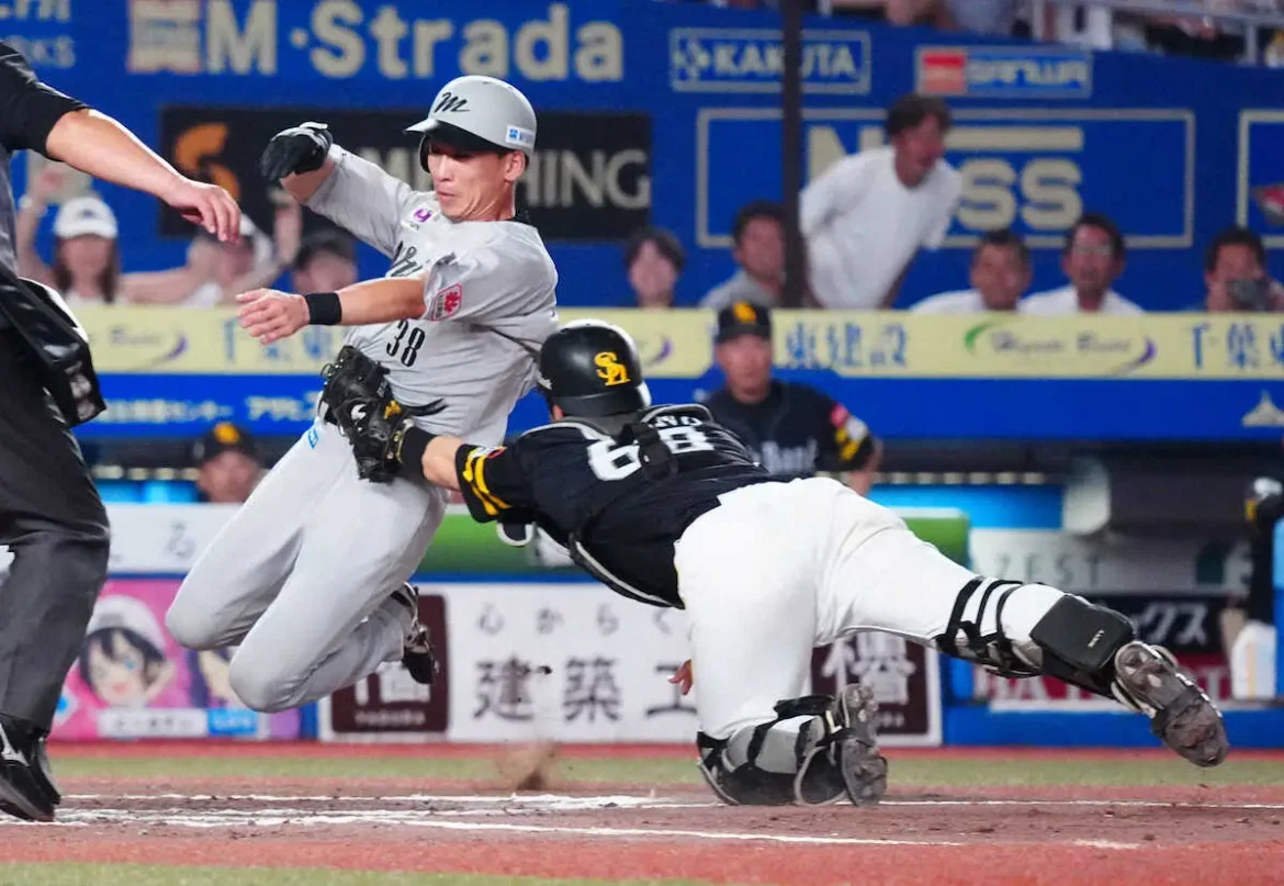 ソフトバンク・周東の強肩がロッテの勝ち越し点を阻止！代走・高部の激走実らず - スポニチ Sponichi Annex 野球