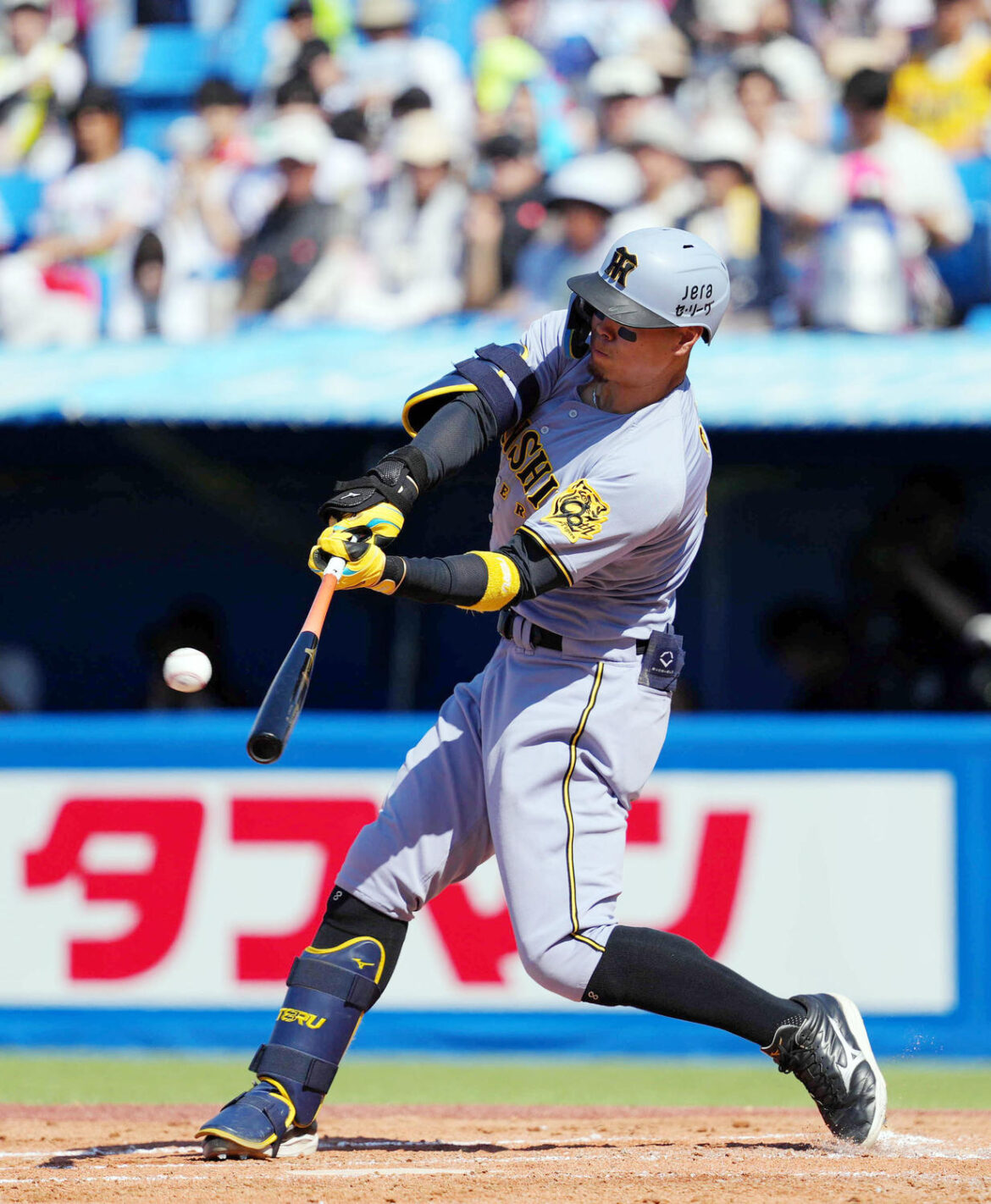 【阪神】佐藤輝明は虎党もビックリの左中間フェンス直撃打で５戦連続安打「しっかり反応できた」（日刊スポーツ） - Yahoo!ニュース - Yahoo!ニュース