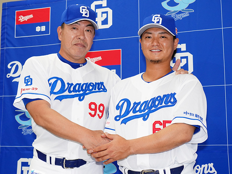 佐藤龍世選手の入団会見