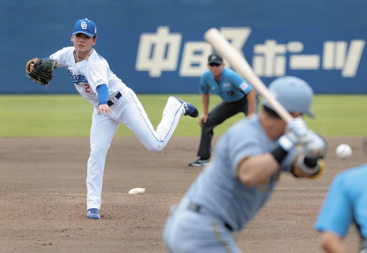 ウエスタン・リーグの阪神戦に先発し、５回無失点だった金丸