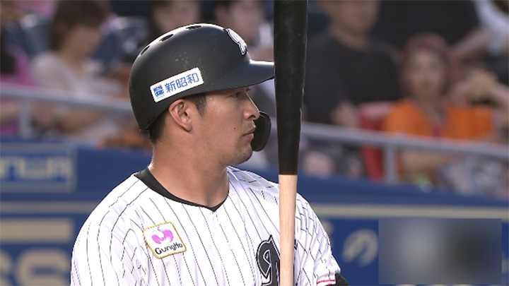 Raito Ikeda hits a timely home run to take the lead! With 11 hit 6 runs, the Seagulls beat The Giants for the third straight victory | Pacific League Chiba Lotte Marines player Raito Ikeda © Pacific League TV
