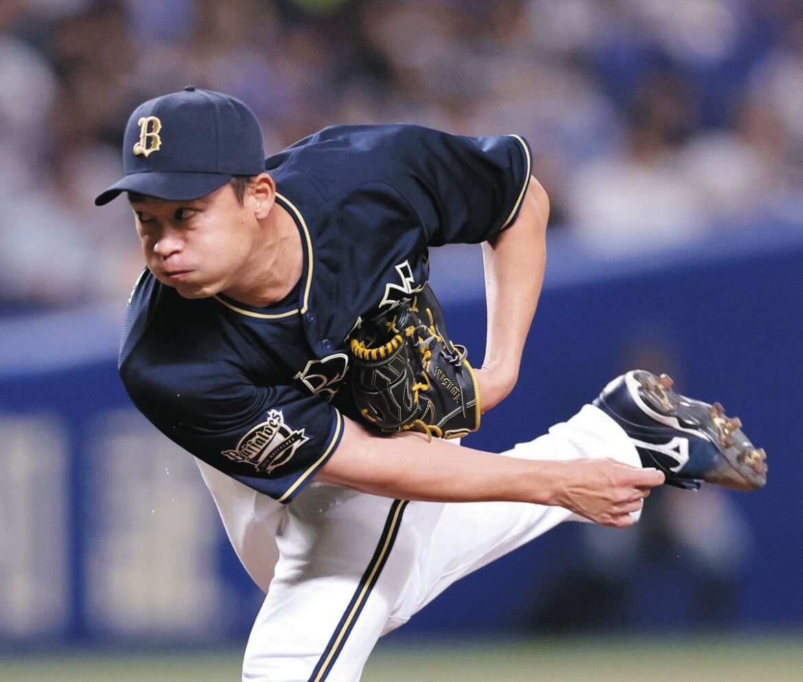 ７回に登板したオリックス・岩崎