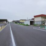 コープさっぽろのっぽろ店裏側の新道路