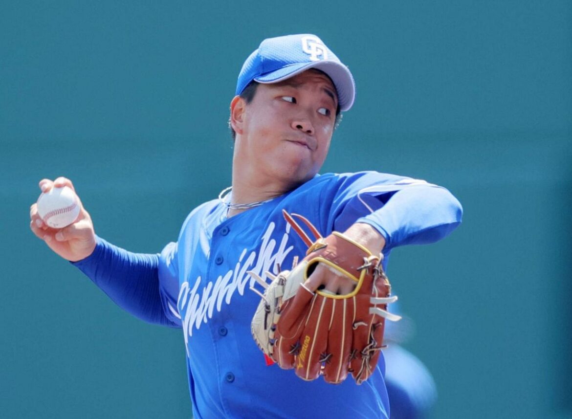 ウエスタン・リーグの阪神戦に先発した中日・柳