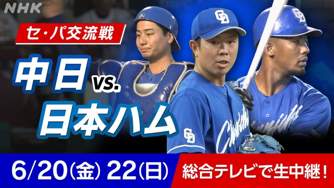 プロ野球 中日vs.日本ハムを総合テレビで2試合生中継！交流戦最終カードのドラゴンズに注目 - nhk.or.jp