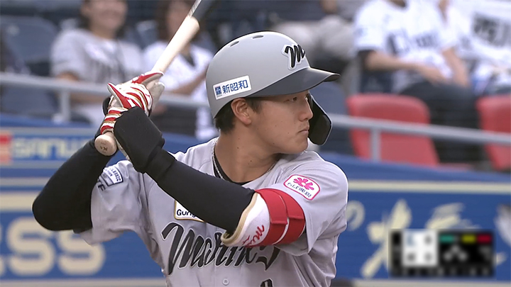西川史礁がプロ初4安打をマーク 安打はいずれも異なる投手・球種から – パ・リーグ.com 千葉ロッテマリーンズ・西川史礁選手 ©パーソル パ・リーグTV