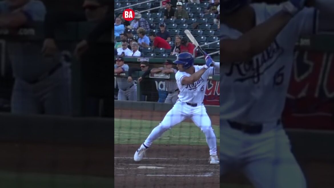 Jac Caglianone slow-motion swing mechanics #royals #baseballtraining