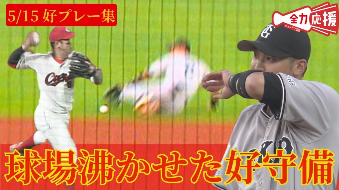【好プレー集】5/15 巨人戦の球場を沸かせた好守備🔥 【球団認定】カープ全力応援チャンネル