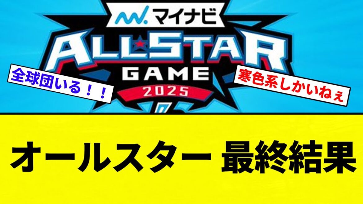 【オールスター】オールスター 最終結果【プロ野球反応集】【2chスレ】【なんG】
