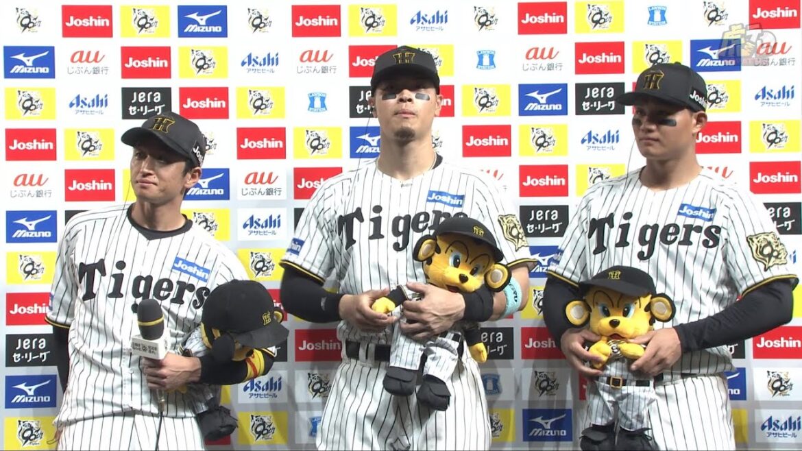 【#近本光司 選手、#佐藤輝明 選手、#森下翔太 選手のヒーローインタビュー、#藤川球児 監督インタビュー】 7月1日(火) 阪神vs巨人（甲子園）