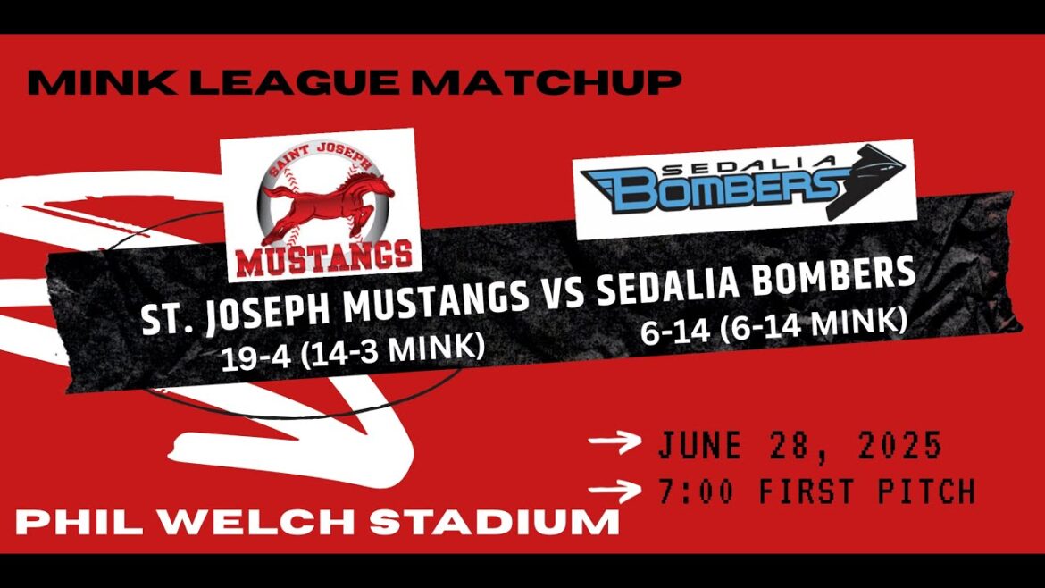 St. Joseph Mustangs vs Sedalia Bombers: June 28th 2025