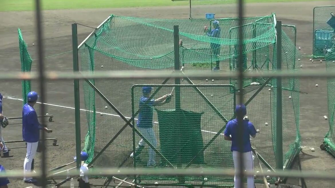 中日ドラゴンズ 細川成也選手 打撃練習(シートバッティング)② 2025/6/17 ちゅ～るスタジアム