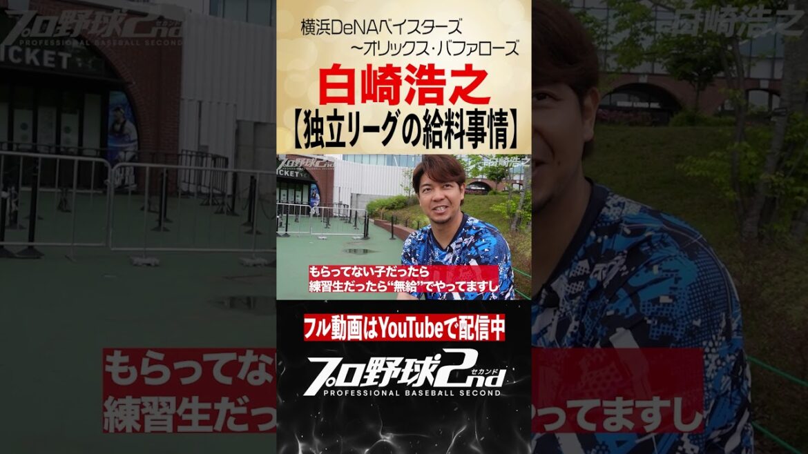 独立リーグの驚きの給料事情｜白崎浩之（横浜DeNAベイスターズ〜オリックス・バファローズ）