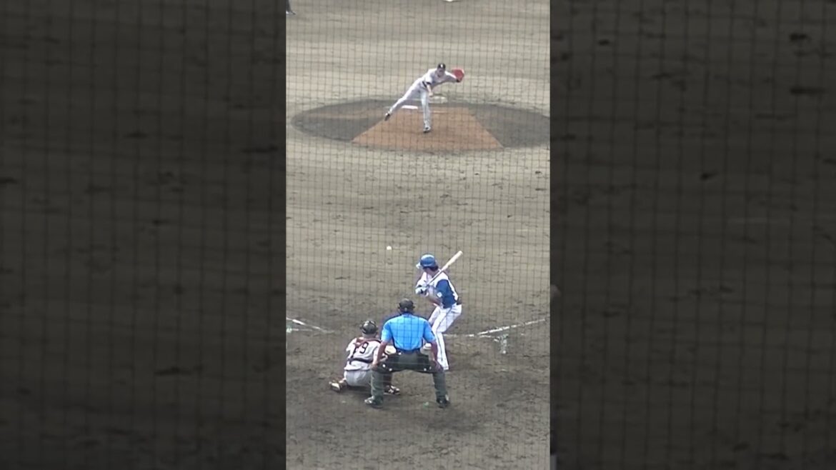 日ハム淺間大基を空振り三振にとる近藤大亮（2024年6月25日 北海道日本ハムファイターズ対 読売ジャイアンツ）