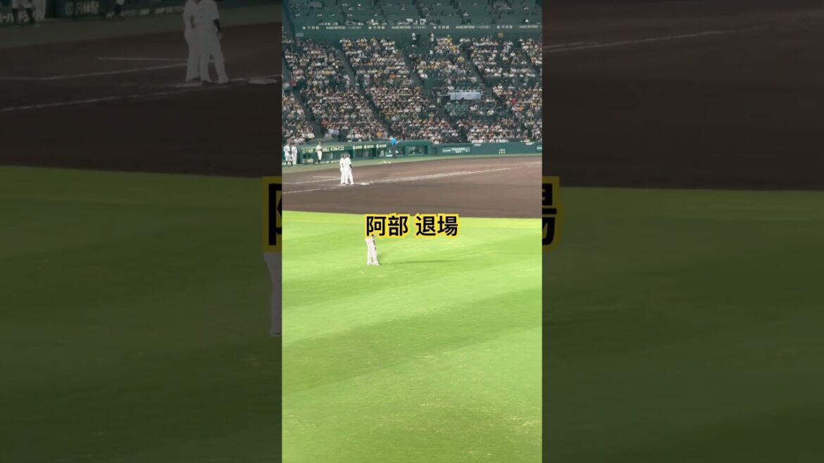 #阿部慎之介 抗議で退場 #阪神タイガース #甲子園 #プロ野球 #読売ジャイアンツ