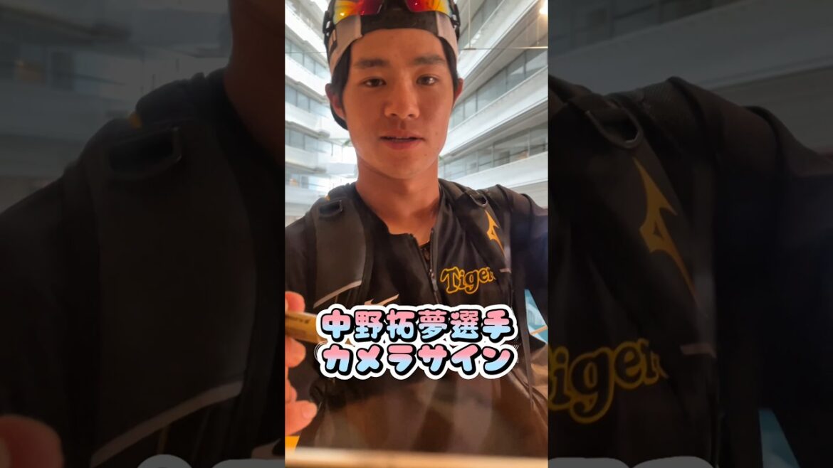 【阪神】中野拓夢選手カメラサイン