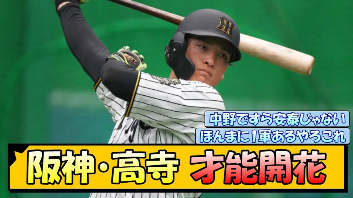 阪神・高寺 才能開花【なんJ/2ch/5ch/ネット 反応 まとめ/阪神タイガース/藤川球児/プロ野球】