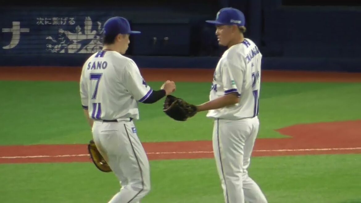 2025年7月3日 中日戦 ・中川 虎大 投手の準備投球（ボールデッド中）