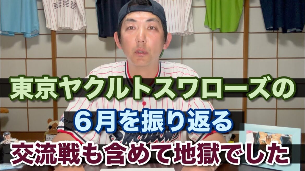 【ヤクルト】東京ヤクルトスワローズの6月を振り返ってみた【交流戦も含めて地獄でした】