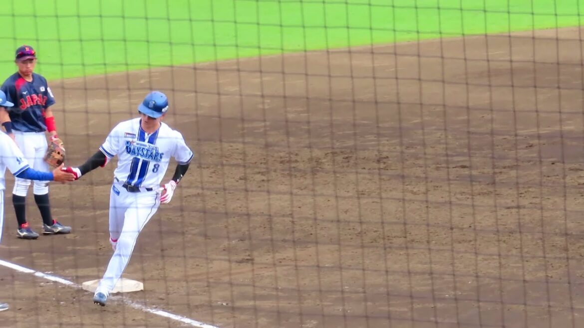 2025/7/3　【同点ホームラン】　横浜DeNA 神里和毅　大学日本代表 早稲田 宮城誇南からライトへ一発