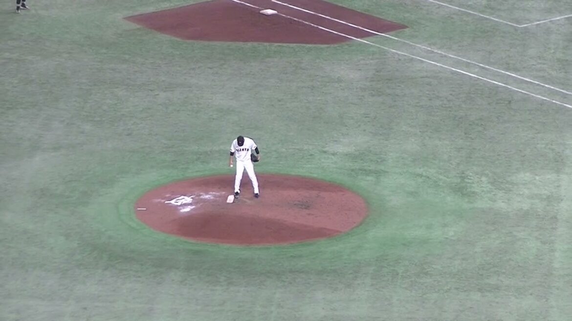 堀田賢慎 オースティンをセンターフライに打ち取る（ 読売ジャイアンツ対 横浜DeNAベイスターズ2024年4月6日）